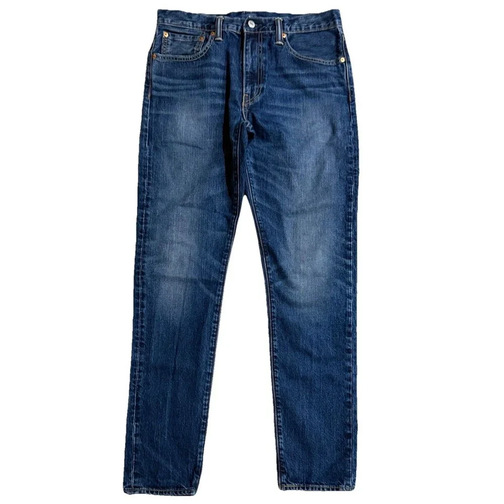 Levi’s 512 Mens 32x32 Slim Taper Jeans Blue Denim Stretch Red Tab 5 Pocket Pants